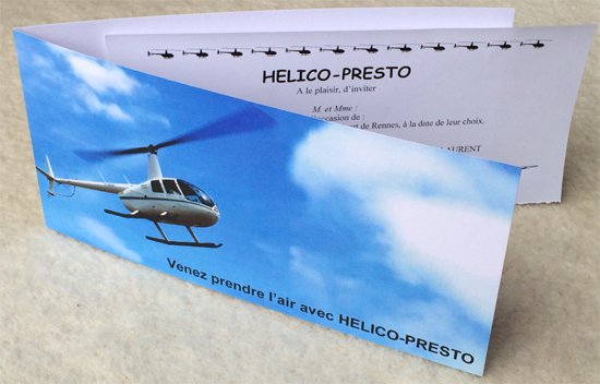 Bon cadeau hélicoptère